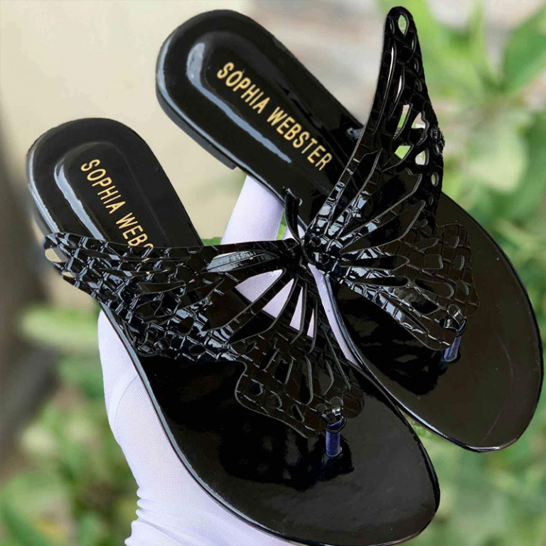 Butterfly Sandals Flats Slides Fashion Slippers #1027 #22