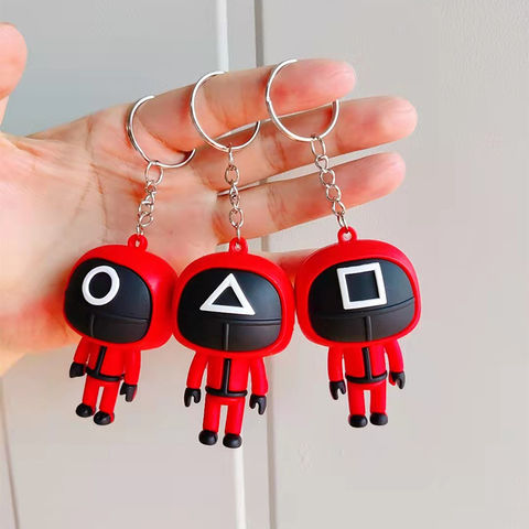Squid Game Keychains – Cosplay 3D Squid Solider Key Rings