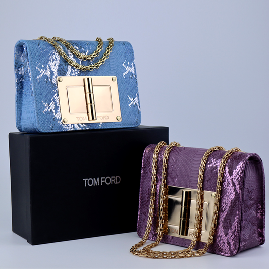 Tom Ford Natalia Metallic Evening Luxury Bags for Women