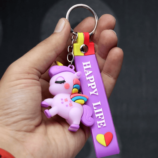 Rainbow Pony Unicorn Key Chains – Cute Little Unicorn Fashion Key Hanging Accessories