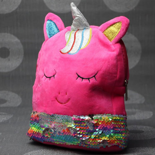 Unicorn Kids School Bags for Girls – Soft Plush Children School Backpack for Kindergarten Baby Travel Snacks Toys Bag