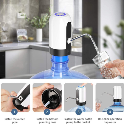Rechargeable Electric Water Dispenser Bottle Pump