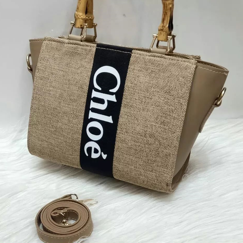 CHL Handbag Woven Bamboo Handles Strap Shoulder Bag