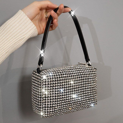 Crystal Mesh Heiress Pouch Women Evening Handbag