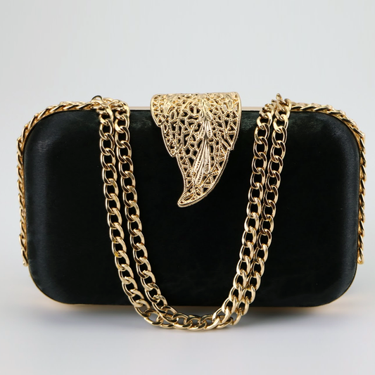 Women Velvet Evening Bag – Elegant Clutch Bag Chain Shoulder Bag
