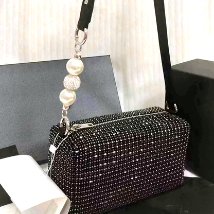 Crystal Mesh Heiress Pouch Women Evening Handbag