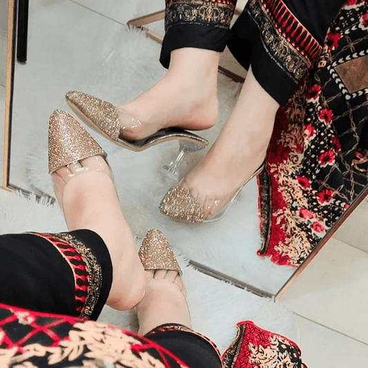ZARA Heels Top Cover Rhinestone Women Blinky Shoes Sandal
