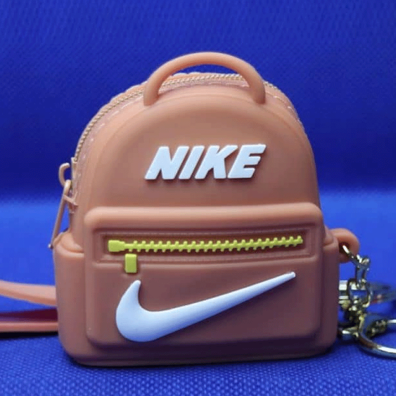 Clearance Sale: Adorable Kids Nike Style School Toy Plush Soft Rubber Money Wallet in Pakistan - Cute Fruit and Flower Coin Purses with Keychain