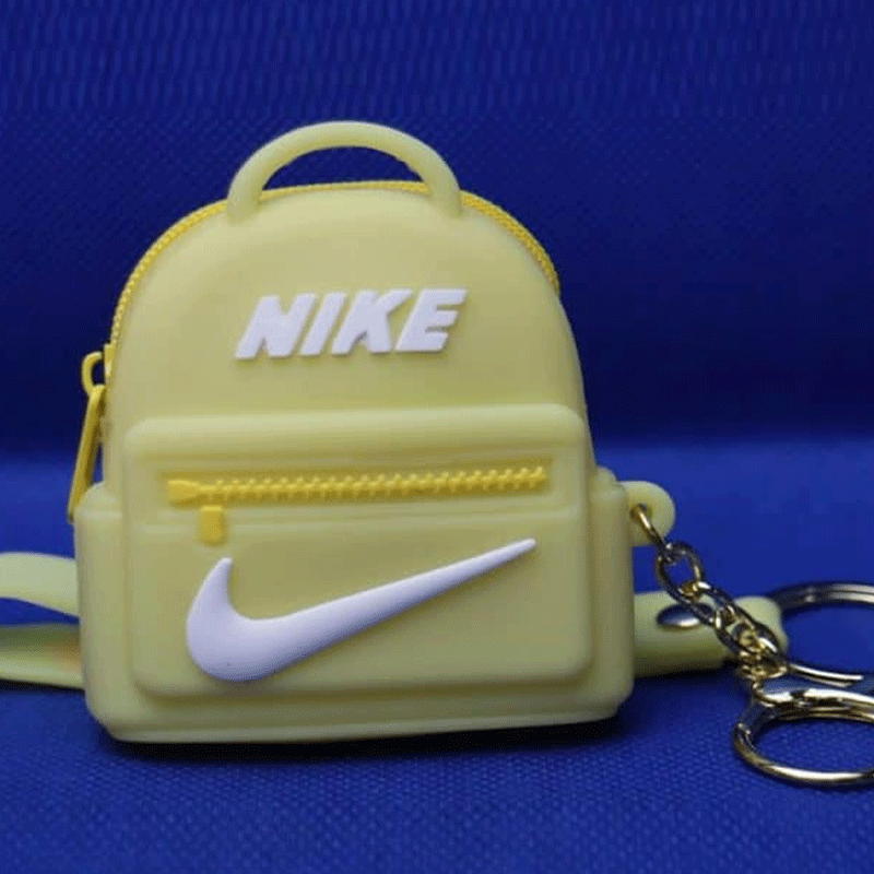 Clearance Sale: Adorable Kids Nike Style School Toy Plush Soft Rubber Money Wallet in Pakistan - Cute Fruit and Flower Coin Purses with Keychain
