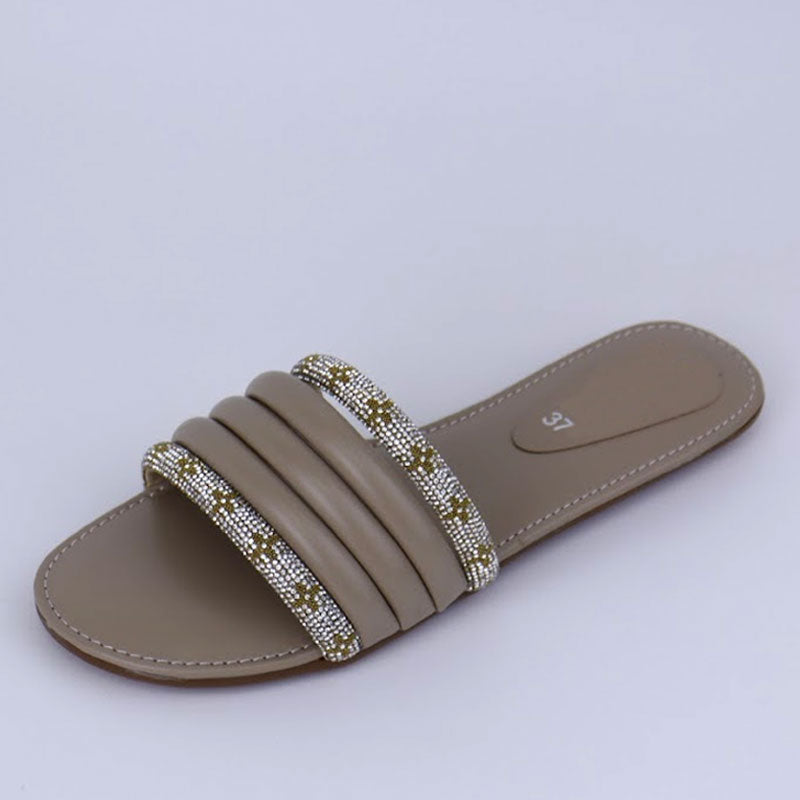 Mesh Strap Flats Soft Bottom Ladies Shoes Slipper