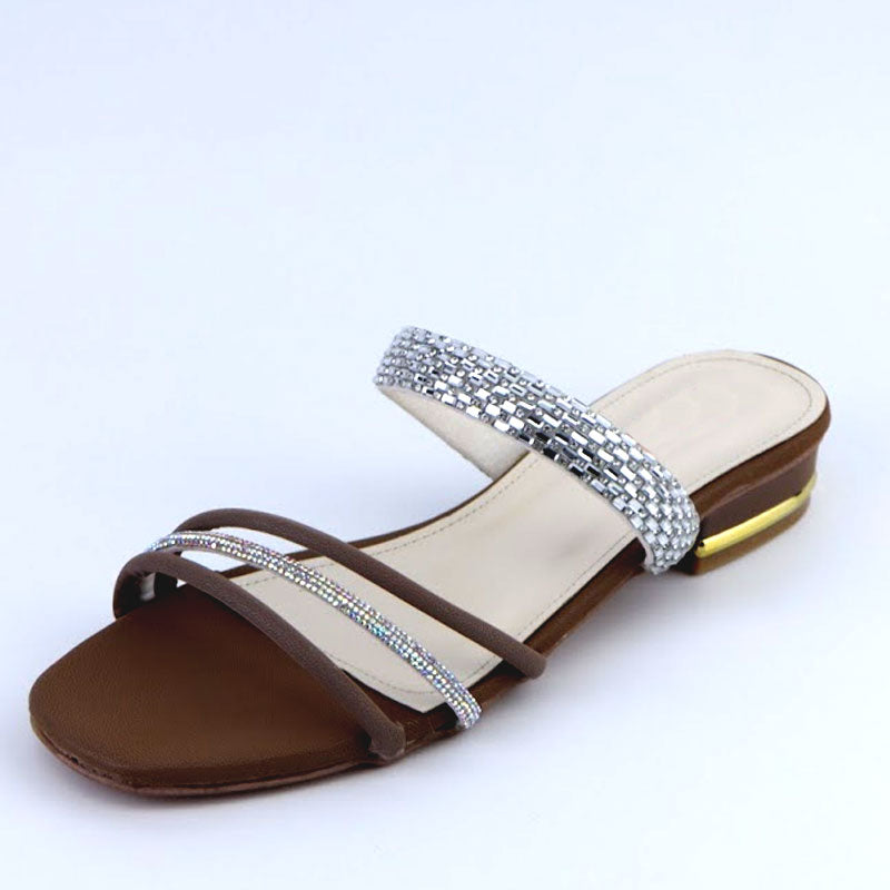 Women Casual Studded Strap Low Heel Sandal Sale Shoes