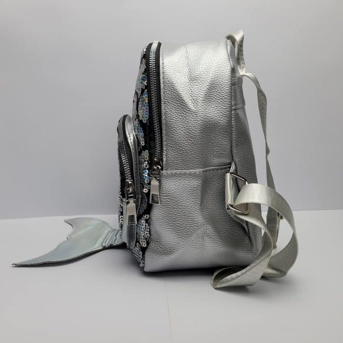 Fish Tail Gradient Sequin Backpacks – Girls Cute Fish Sequins Shoulder Travel School Bags