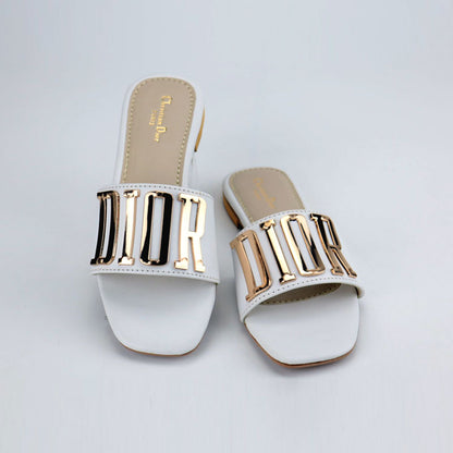 CD Slippers for Women – Luxury Footwear Ladies Logo Slides-#1024 #22