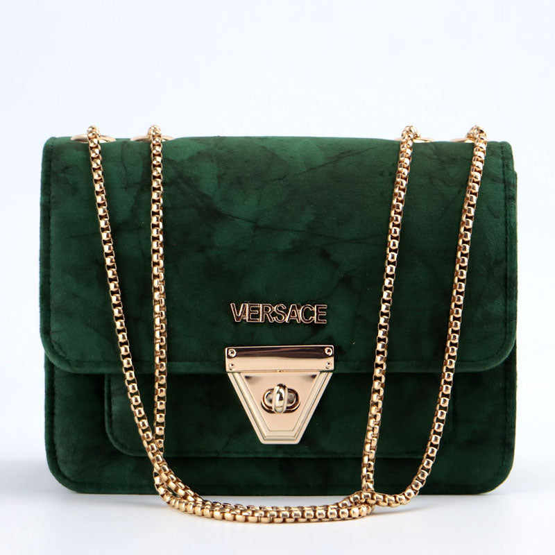 Velvet Evening Clutch Bag Gold Chain Crossbody Bag #V-336 #22