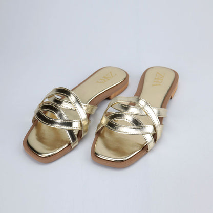 Minimalist Strap Low Heel Flat Sandals #10373 #22