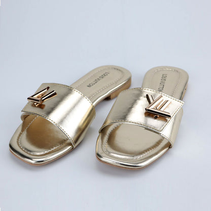 Luxury Open Toe Formal Strap Flat Sandals