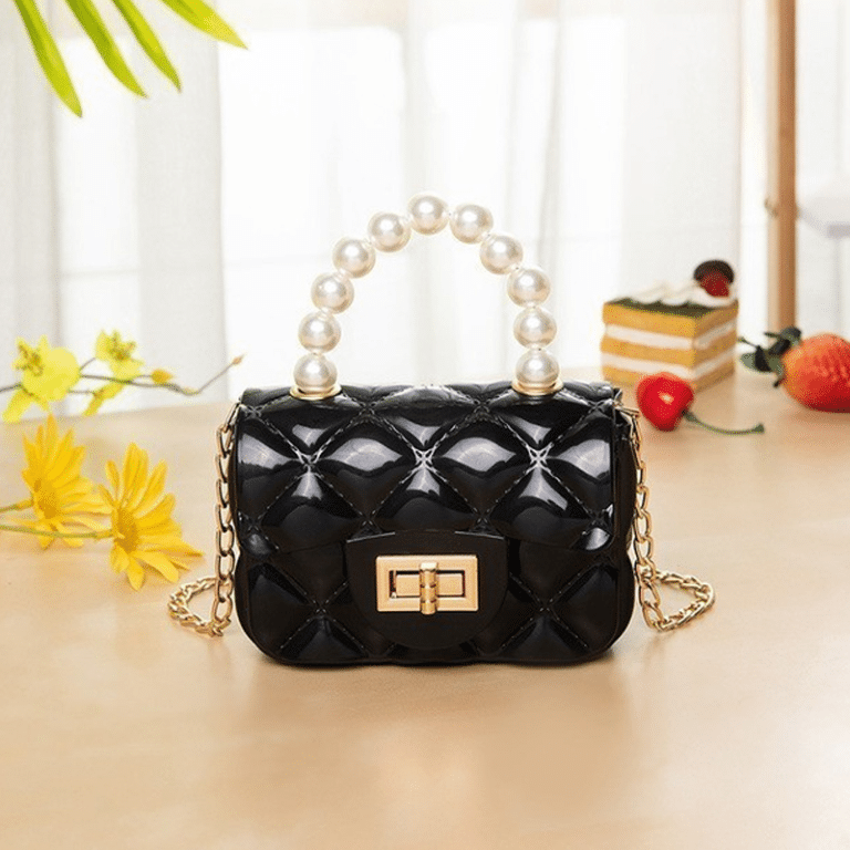 Pearl Handle Mini Jelly Bag Quilted Handbags online in Pakistan