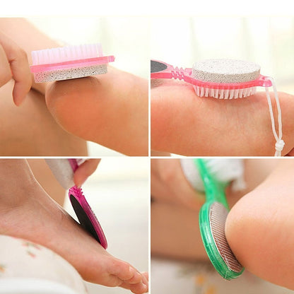 4in1 Pedicure Brush Paddle Kit Tool for Foot Cleaning