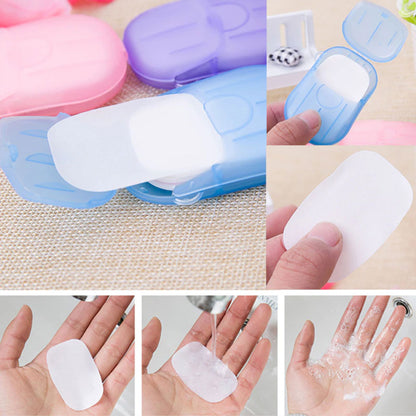 Disposable Paper Soap Hand Washing Paper Sheets for Bath, Toiletry, Outdoor, Camping Hiking