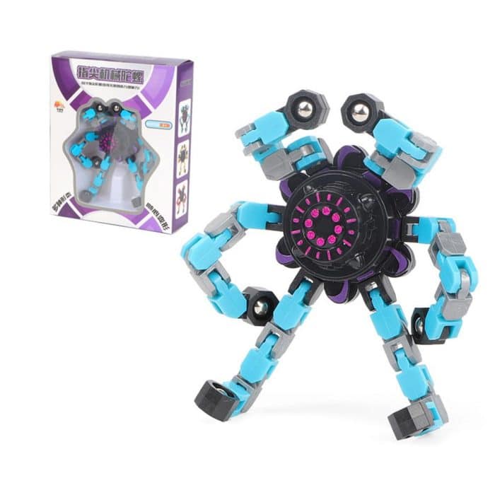 Deformable Fidget Spinner Robot Toys – Mechanical Top DIY Fingertip Spinner