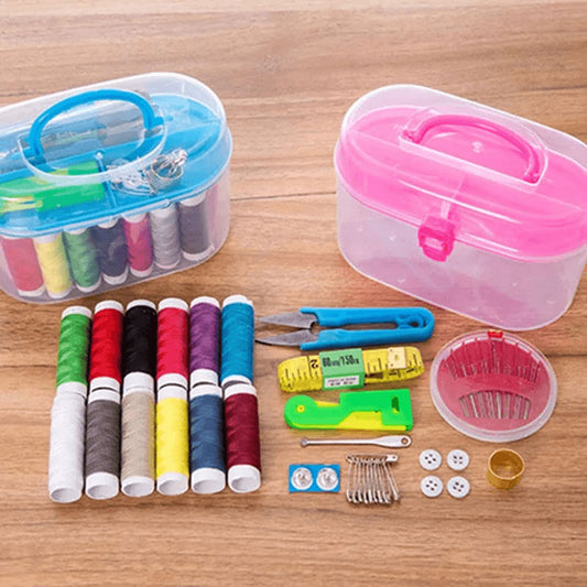 Sewing Kit Tool Box Portable Handy Home Travel Thread Needle Set
