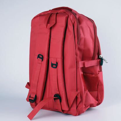Champion Red Polyester Backpack - Functional Choice for Students and P ...