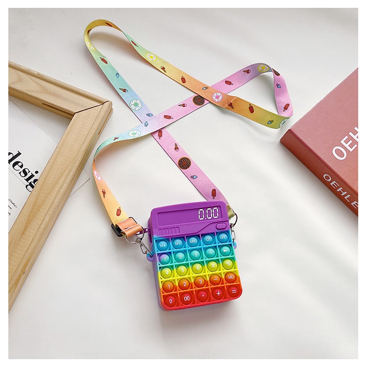 Clearance! Pop It Calculator Bag: Fidget Toy Purse, Sensory Fun for Kids & Adults (Limited Stock!)