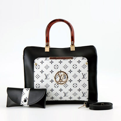 Classic Style Women Leather Handbags Set