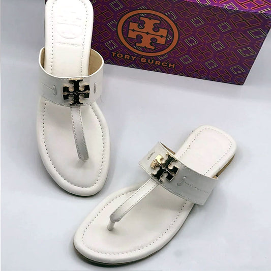 Eleanor Toe Strap Flat Slippers