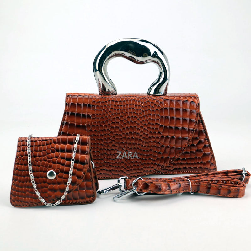 Women Clutch Bag Crocodile Pattern Handbag with Chain Sling Purse-2020