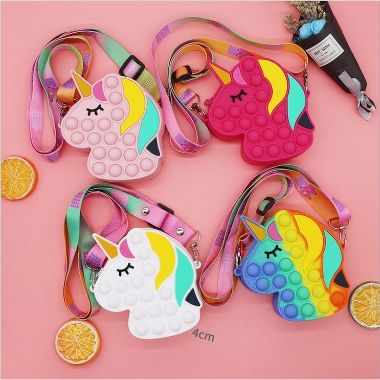 Unicorn Horse Head Cute Children Messenger Bags – Unicorn Design Bubble Novelty Bags