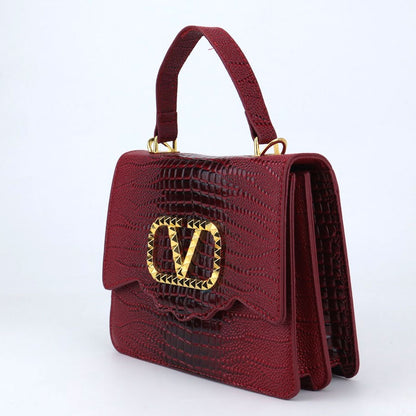 Gradient VLogo Top Handle Bags with Mini SIde Bag