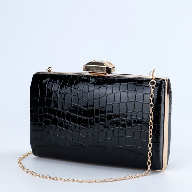 Women Evening Clutch Bag with Chain Strap