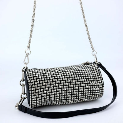 Diamond Evening Bag with Chain Strap